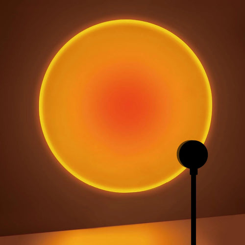 Lampe de projection de coucher de soleil, lampe d'ambiance USB pour décoration de maison, rotative multi-angles, adaptée au salon et à la chambre à coucher